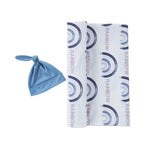 Load image into Gallery viewer, Rainbow (Blue) - 2 Piece Swaddle Set
